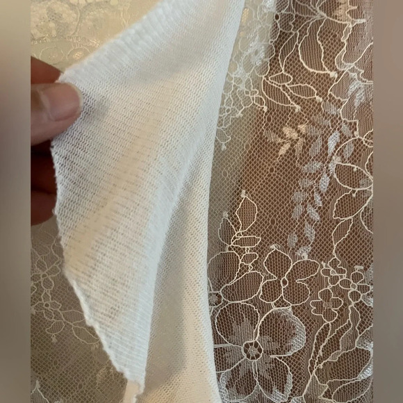 For Love And Lemons Stardust Mini Dress - White Floral Lace - Picture 6 of 14